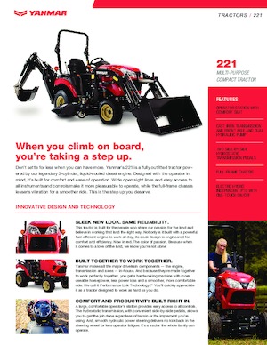 Kompaktni pomoćni traktori Yanmar SA221 R