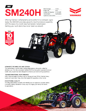 4WD traktori Yanmar SM240H