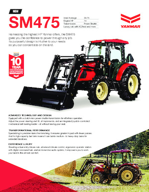 4WD traktori Yanmar SM475