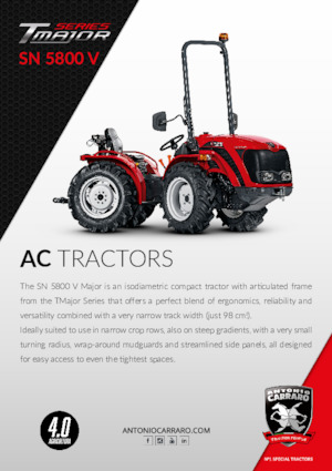 4WD traktori Carraro SN 5800 V major