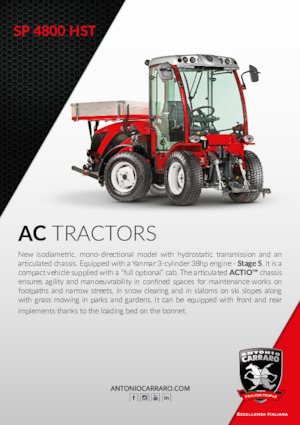4WD traktori Carraro SP 4800