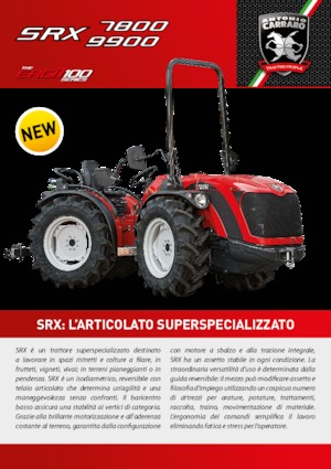 4WD traktori Carraro SRX 9900