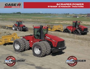 4WD traktori Case IH Steiger 385 Scraper