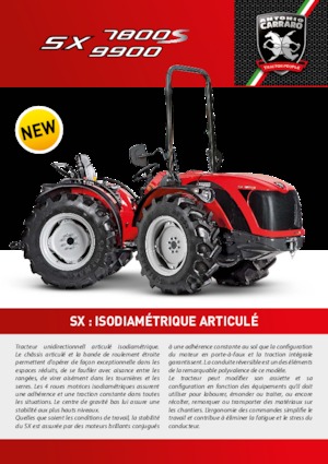 4WD traktori Carraro SX 9900