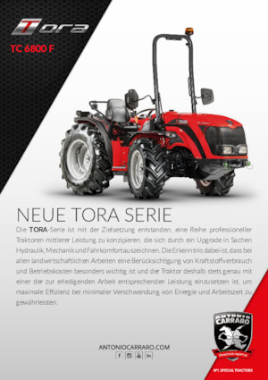 4WD traktori Carraro TC 6800 F Tora
