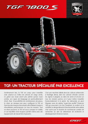 4WD traktori Carraro TGF 7800 S
