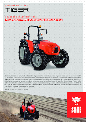 4WD traktori SAME Tiger 80.4+
