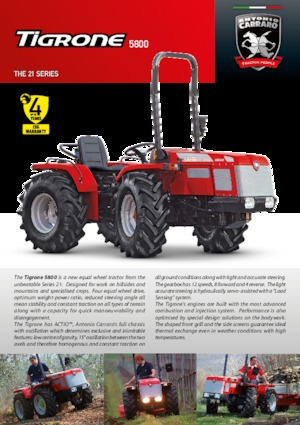 4WD traktori Carraro Tigrone 5800