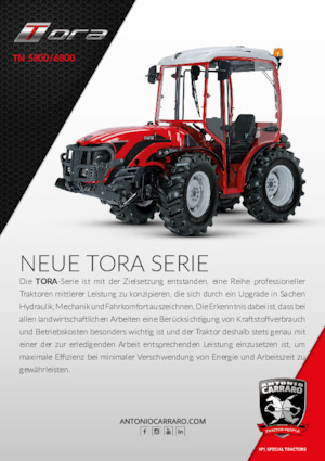4WD traktori Carraro TN 5800 Tora