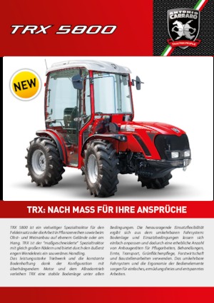 4WD traktori Carraro TRX 5800