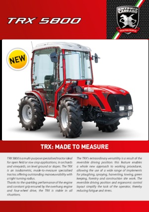 4WD traktori Carraro TRX 5800