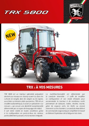 4WD traktori Carraro TRX 5800