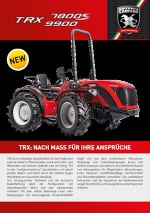 4WD traktori Carraro TRX 9900