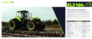 4WD traktori Zoomlion ZL2104