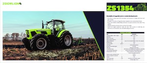 4WD traktori Zoomlion ZS1354