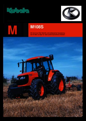 4WD traktori Kubota M 108 S