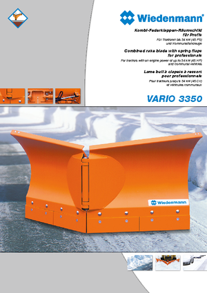 Podesivi snježni plugovi Wiedenmann SnowMaster Vario 3353