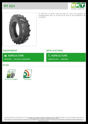 Poljoprivredne gume BKT RT 853 520/85 R 38