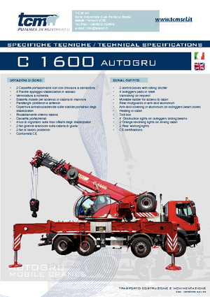 Dizalice za sve terene tcm C 1600 (8x4x4)