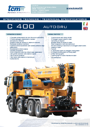 Dizalice za sve terene tcm C 400.26 (6x4x4)