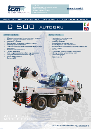 Dizalice za sve terene tcm C 500  (6x4x4)