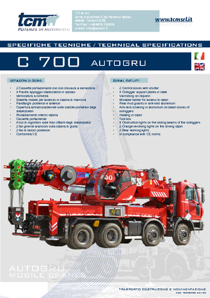 Dizalice za sve terene tcm C 700 (6x4x4)