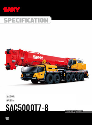 Dizalice za sve terene Sany SAC5000T7-8