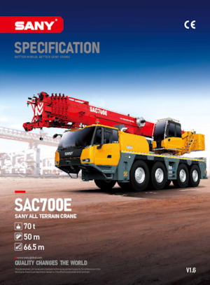 Dizalice za sve terene Sany SAC700E 