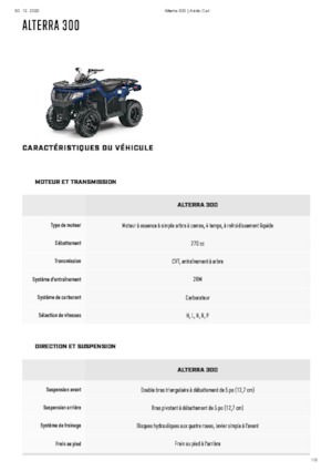 Terenska vozila (ATV) i četverocikli Artic Cat ALTERRA 300