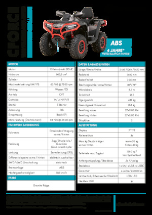 Terenska vozila (ATV) i četverocikli CFMOTO CFORCE 1000 Touring Limited