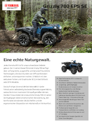 Terenska vozila (ATV) i četverocikli Yamaha GRIZZLY 700 EPS SE