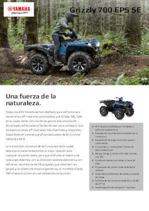 Terenska vozila (ATV) i četverocikli Yamaha GRIZZLY 700 EPS SE