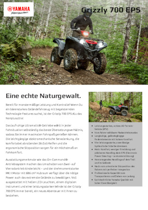 Terenska vozila (ATV) i četverocikli Yamaha GRIZZLY 700 EPS
