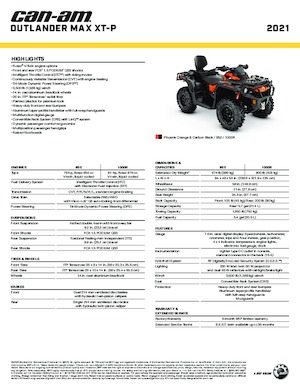 Terenska vozila (ATV) i četverocikli can-am OUTLANDER 1000 MAX XT-P 