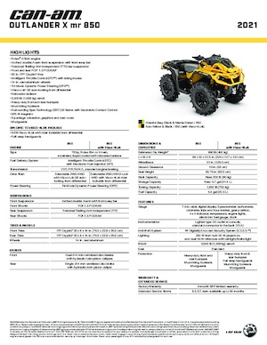 Terenska vozila (ATV) i četverocikli can-am OUTLANDER 850 XMR 