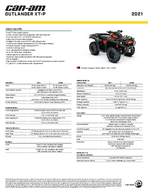 Terenska vozila (ATV) i četverocikli can-am OUTLANDER 1000R XT-P 