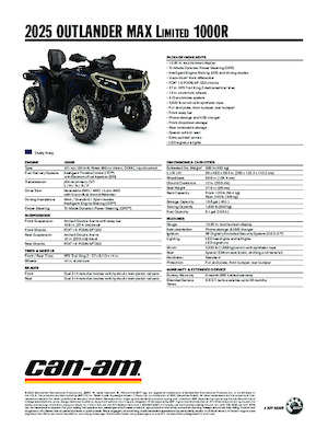 Terenska vozila (ATV) i četverocikli can-am OUTLANDER MAX Limited 1000R