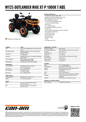 Terenska vozila (ATV) i četverocikli can-am OUTLANDER MAX XT-P 1000R T ABS