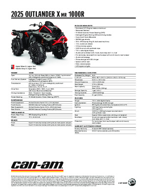 Terenska vozila (ATV) i četverocikli can-am OUTLANDER X MR 1000R