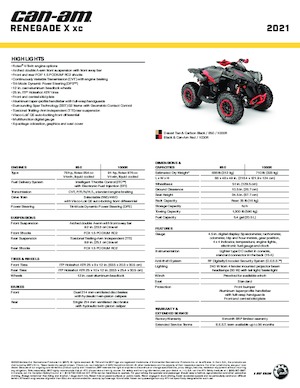 Terenska vozila (ATV) i četverocikli can-am RENEGADE 1000RX XC 
