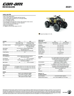 Terenska vozila (ATV) i četverocikli can-am RENEGADE 570 