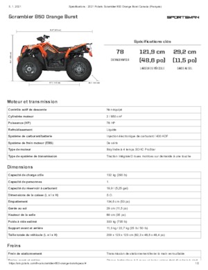 Terenska vozila (ATV) i četverocikli Polaris Scrambler 850