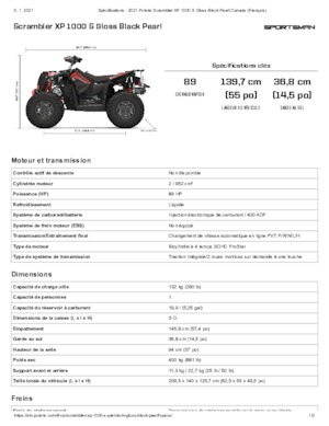 Terenska vozila (ATV) i četverocikli Polaris Scrambler XP 1000 S