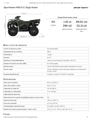 Terenska vozila (ATV) i četverocikli Polaris Sportsman 450 H.O.