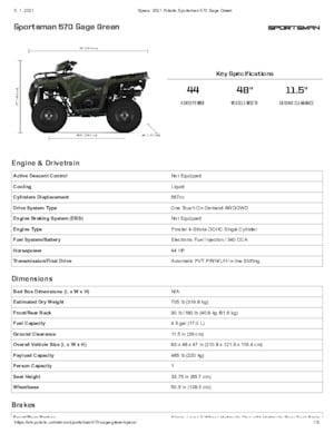 Terenska vozila (ATV) i četverocikli Polaris Sportsman 570