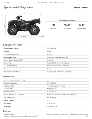 Terenska vozila (ATV) i četverocikli Polaris Sportsman 850