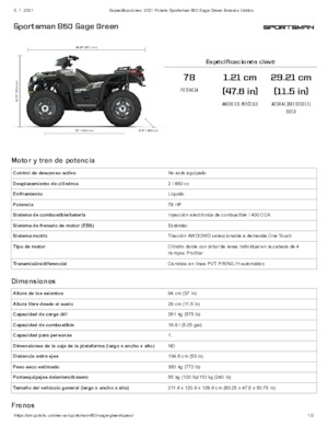 Terenska vozila (ATV) i četverocikli Polaris Sportsman 850