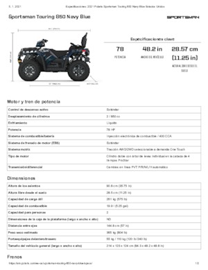 Terenska vozila (ATV) i četverocikli Polaris Sportsman touring 850 