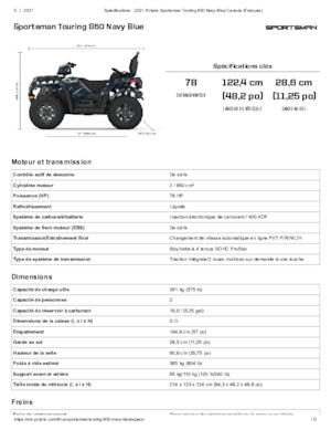 Terenska vozila (ATV) i četverocikli Polaris Sportsman touring 850 