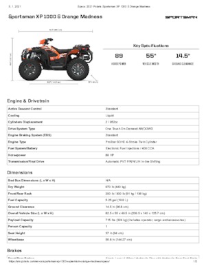 Terenska vozila (ATV) i četverocikli Polaris Sportsman XP 1000 S